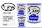 Preview: Chevrolet, Bright Argent Silver Effect (Wheel), 6248: 1L Lackdose + 1L Klarlack + 500ml Härter - Set, von ATW Autoteile West.